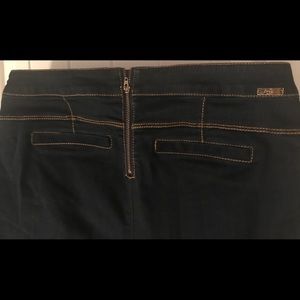 INC detailed dark blue jeans